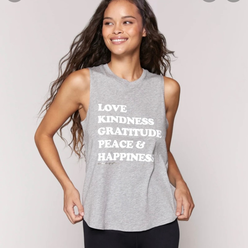 ****SOLD****SPIRITUAL GANGSTER Happiness Muscle Tank SMALL